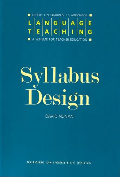 Oxford University Press Nunan, D: Syllabus Design