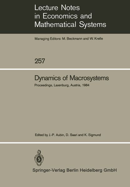 Produktbild: Dynamics of Macrosystems