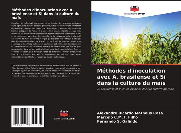 Produktbild: M&eacute;thodes d'inoculation avec A. brasilense et Si dans la culture du ma&iuml;s