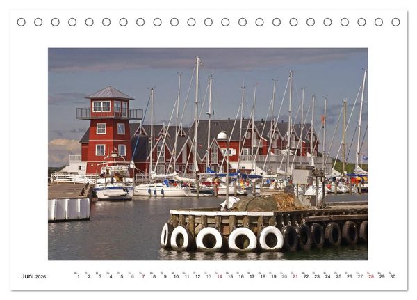 Produktbild: D&auml;nemark - Flensborg Fjord und Inselwelt (Tischkalender 2026 DIN A5 quer), CALVENDO Monatskalender