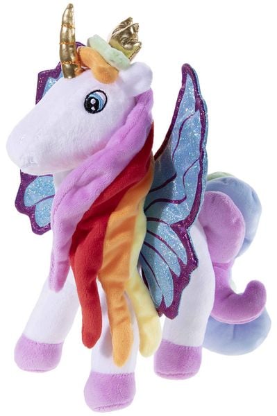 Produktbild: Heunec 608771 - Galupy Einhorn Lilly, wei&szlig;-regenbogenfarbig, 25cm, Pl&uuml;sch