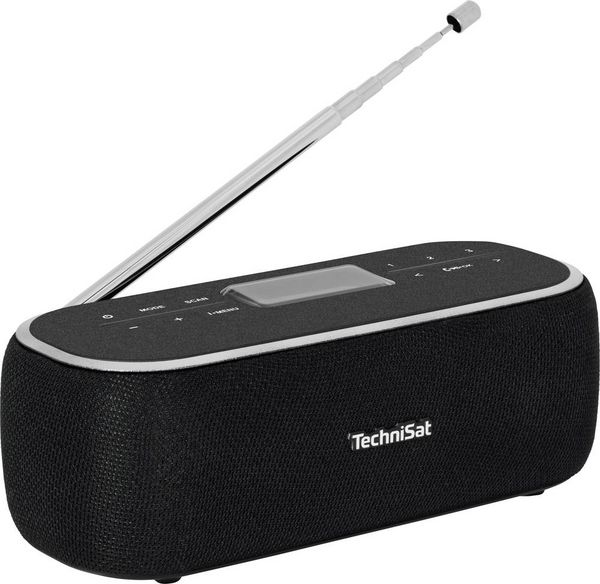 Produktbild: TechniSat DIGITRADIO BT 1 Tischradio DAB+, UKW AUX, Bluetooth&reg; Freisprechfunktion, Inkl. Mikrofon, Weckfunktion, wiederaufladbar Schwarz