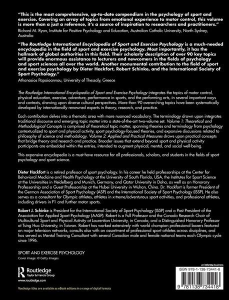 Produktbild: The Routledge International Encyclopedia of Sport and Exercise Psychology