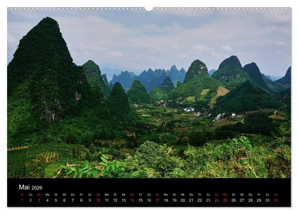 Produktbild: China 2026 - Metropolen und Landschaften (Wandkalender 2026 DIN A2 quer), CALVENDO Monatskalender