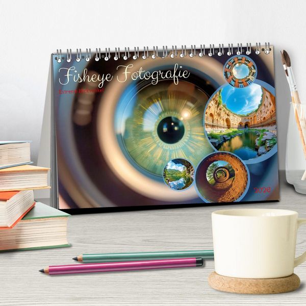 Produktbild: Fisheye Fotografie (Tischkalender 2026 DIN A5 quer), CALVENDO Monatskalender
