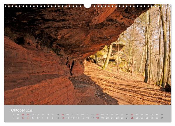 Produktbild: Felsen im Pf&auml;lzer Wald (Wandkalender 2026 DIN A3 quer), CALVENDO Monatskalender