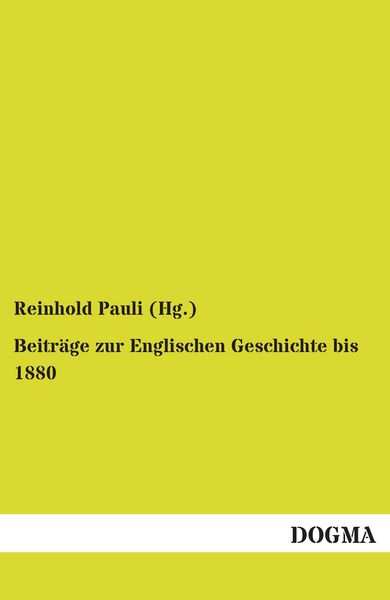 Produktbild: Beitr&auml;ge zur Englischen Geschichte bis 1880