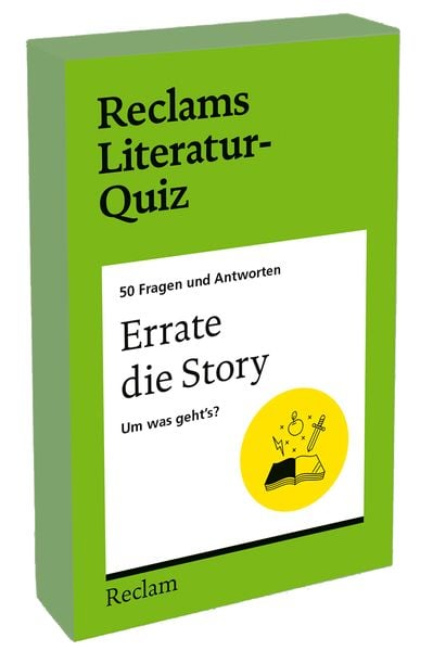 Produktbild: Errate die Story. Um was geht&rsquo;s? 50 Fragen und Antworten f&uuml;r B&uuml;chermenschen