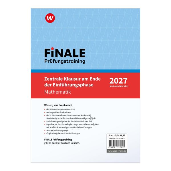 Produktbild: FiNALE Pr&uuml;fungstraining &ndash; Zentrale Klausur am Ende der Einf&uuml;hrungsphase