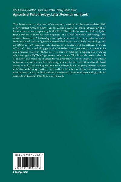 Produktbild: Agricultural Biotechnology: Latest Research and Trends