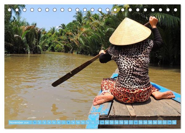 Produktbild: Vielseitiges Vietnam (Tischkalender 2026 DIN A5 quer), CALVENDO Monatskalender