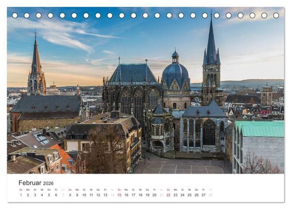 Produktbild: Aachener Dom - Weltkulturdenkmal (Tischkalender 2026 DIN A5 quer), CALVENDO Monatskalender