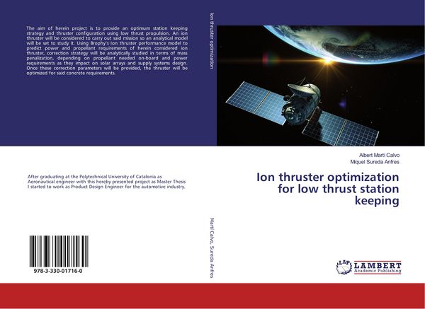 Produktbild: Ion thruster optimization for low thrust station keeping