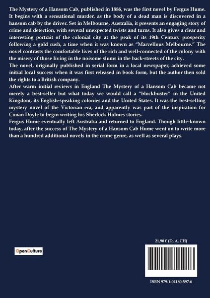 Produktbild: The Mystery of a Hansom Cab
