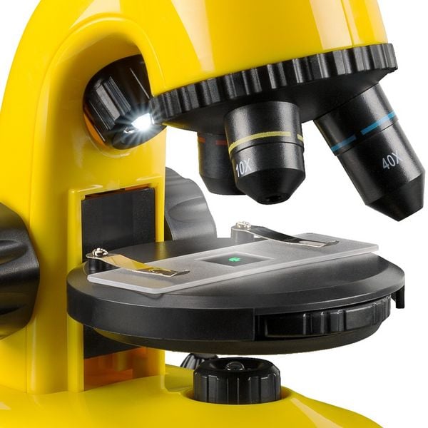 Produktbild: Bresser 14551 - NATIONAL GEOGRAPHIC Einsteiger-Mikroskop (gelb) 40-800x