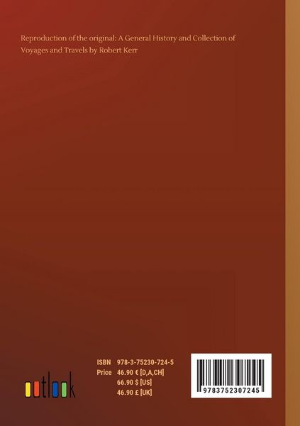 Produktbild: A General History and Collection of Voyages and Travels