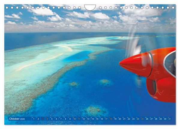 Produktbild: Die Malediven: Fluchtpunkt Sehnsucht (Wandkalender 2026 DIN A4 quer), CALVENDO Monatskalender