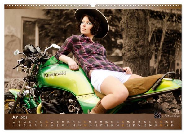 Produktbild: Western Girls (hochwertiger Premium Wandkalender 2026 DIN A2 quer), Kunstdruck in Hochglanz