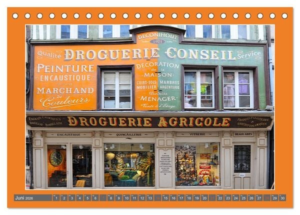 Produktbild: Hereinspaziert &ndash; Ladenfronten in Frankreich (Tischkalender 2026 DIN A5 quer), CALVENDO Monatskalender