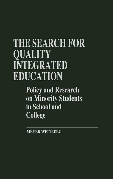 Produktbild: The Search for Quality Integrated Education