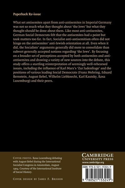 Produktbild: The Socialist Response to Antisemitism in Imperial Germany