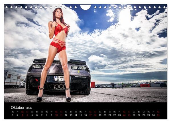 Produktbild: Cars and Girls (Wandkalender 2026 DIN A4 quer), CALVENDO Monatskalender