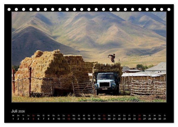 Produktbild: Unbekanntes Kirgistan (Tischkalender 2026 DIN A5 quer), CALVENDO Monatskalender
