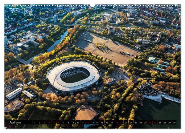 Produktbild: Hannover - Luftige Einblicke (Wandkalender 2026 DIN A2 quer), CALVENDO Monatskalender