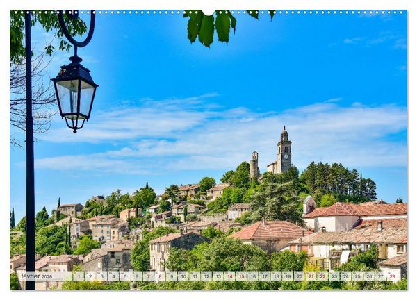 Produktbild: Les villages perch&eacute;s de Provence (Calendrier mural 2026 DIN A2 vertical), CALVENDO calendrier mensuel
