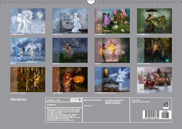 Produktbild: Elfenlichter (Wandkalender immerw&auml;hrend DIN A3 quer)