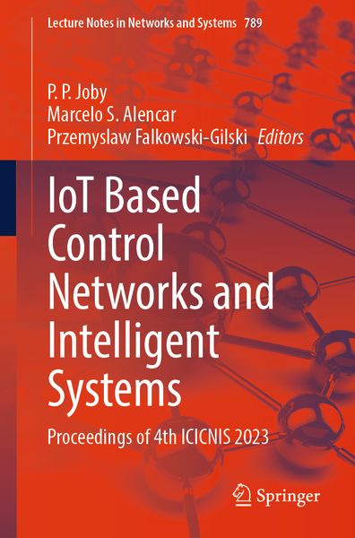 Produktbild: IoT Based Control Networks and Intelligent Systems