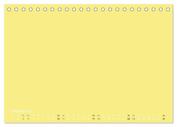 Produktbild: Bastelkalender - Gelb (Tischkalender 2026 DIN A5 quer), CALVENDO Monatskalender