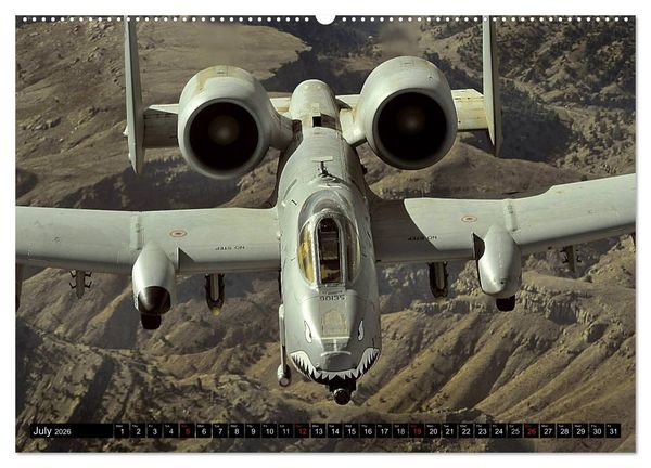 Produktbild: U.S. Aircraft - Fighting Jets (High Quality Premium Wall Calendar 2026 DIN A2 landscape),CALVENDO 12 Month Wall Calendar