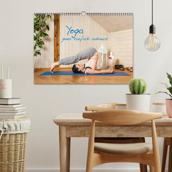 Produktbild: Yoga - ganz einfach zuhause (Wandkalender 2026 DIN A3 quer), CALVENDO Monatskalender