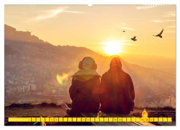 Produktbild: Sarajevo - Vielf&auml;ltige Hauptstadt von Bosnien und Herzegowina (hochwertiger Premium Wandkalender 2026 DIN A2 quer), Kunstdruck in Hochglanz