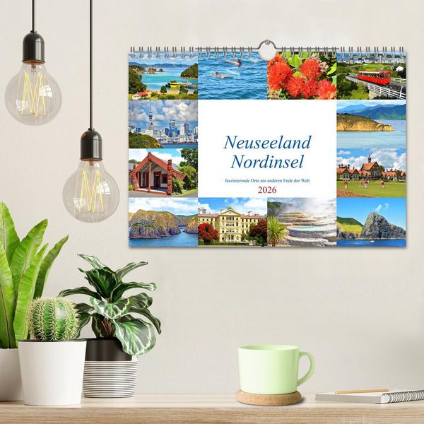Produktbild: Neuseeland Nordinsel - faszinierende Orte am anderen Ende der Welt (Wandkalender 2026 DIN A4 quer), CALVENDO Monatskalender