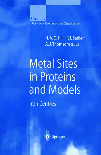 Produktbild: Metal Sites in Proteins and Models