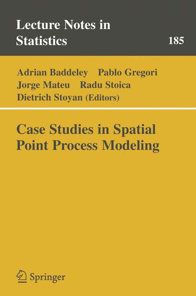 Produktbild: Case Studies in Spatial Point Process Modeling