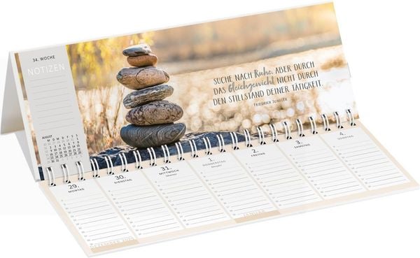 Produktbild: Tischkalender Einatmen. Ausatmen. L&auml;cheln. 2027