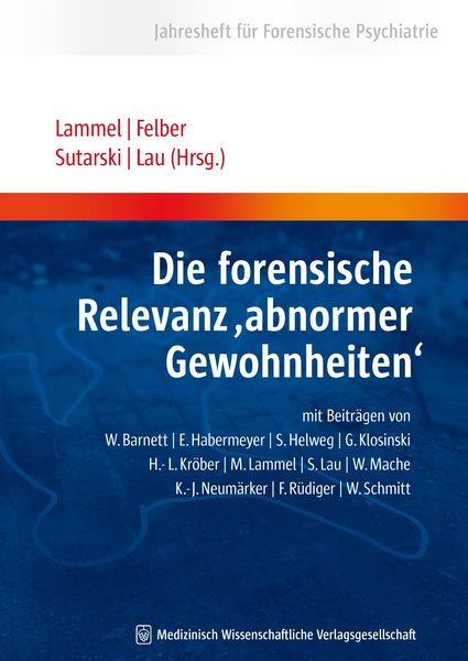 Produktbild: Die forensische Relevanz "abnormer Gewohnheiten"