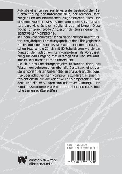 Produktbild: Adaptive Lehrkompetenz