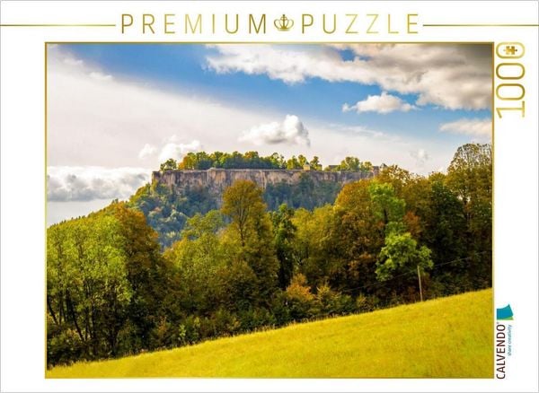 Produktbild: CALVENDO Puzzle Festung K&ouml;nigstein | 1000 Teile Lege-Gr&ouml;&szlig;e 64x48cm Foto-Puzzle f&uuml;r gl&uuml;ckliche Stunden