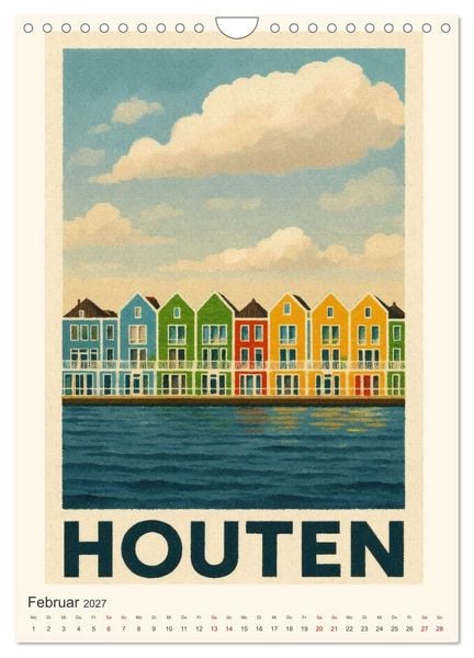Produktbild: Charmante Holland-Ansichten (Wandkalender 2027 DIN A4 hoch), CALVENDO Monatskalender