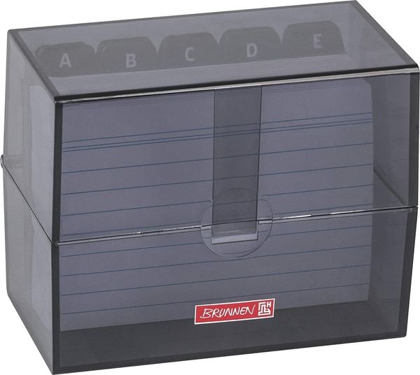 Produktbild: Brunnen Karteibox A7 gef&uuml;llt onyx