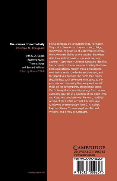 Produktbild: The Sources of Normativity