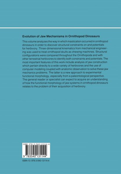 Produktbild: Evolution of Jaw Mechanisms in Ornithopod Dinosaurs