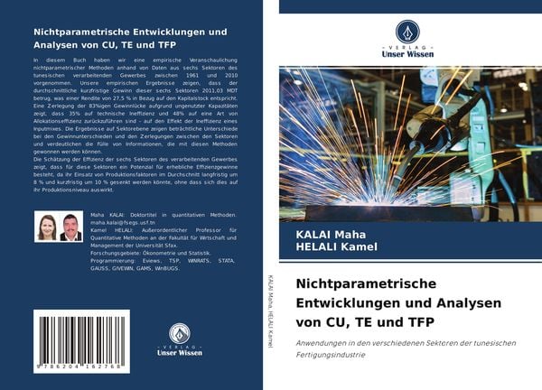 Produktbild: Nichtparametrische Entwicklungen und Analysen von CU, TE und TFP