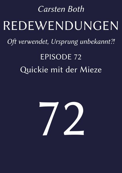 Produktbild: Redewendungen: Quickie mit der Mieze