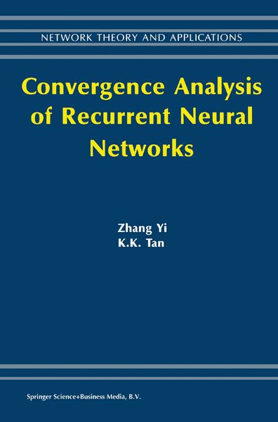 Produktbild: Convergence Analysis of Recurrent Neural Networks