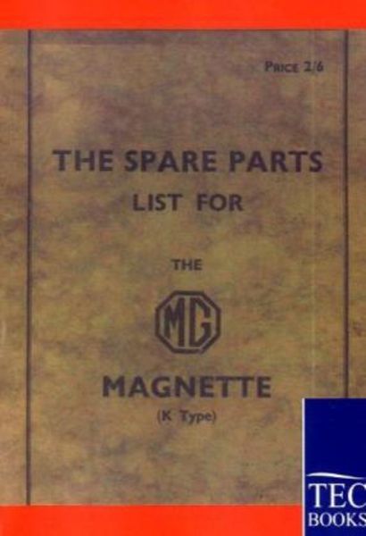 Spare Parts Lists for the MG Magnette